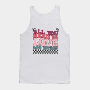 Funny Valentines All You Need Is Love and Gerbils Tank Top